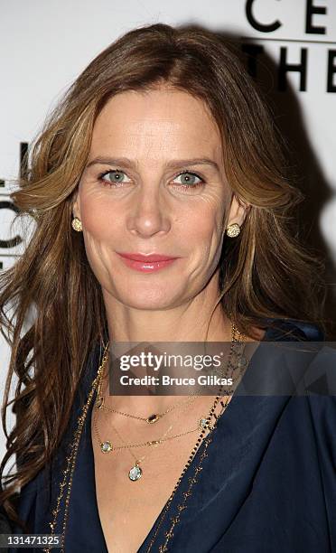 Rachel Griffiths attends the opening night celebration for "Other Desert Cities" on Broadway at the Marriot Marquis on November 3, 2011 in New York...