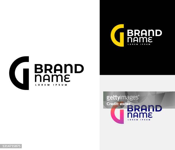 buchstabe g logo-set - g stock-grafiken, -clipart, -cartoons und -symbole