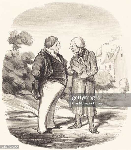 Honoré Daumier, , French, 1808 - 1879, Actionnaires Californiens, Actualités, lithograph.