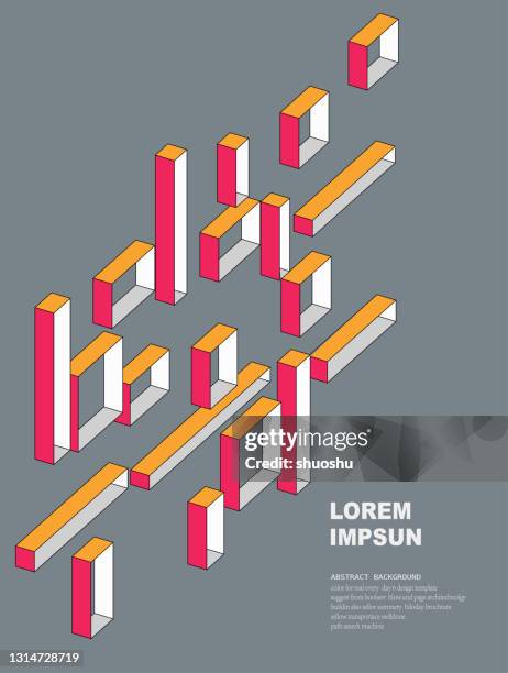 abstract color 3d minimalism geometric structure model background - empty plinth stock illustrations