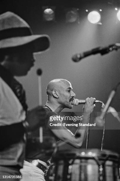 British-Jamaican singer Errol Brown of British soul band Hot Chocolate in concert, UK, 17th June 1974.