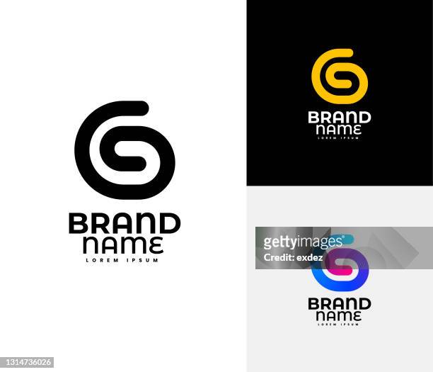 buchstabe g logo-set - g stock-grafiken, -clipart, -cartoons und -symbole