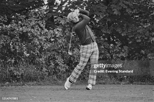 American golfer Jack Nicklaus during the 1974 British Open Championship at Royal Lytham & St Annes Golf Club in Lancashire, UK, 10th July 1974.