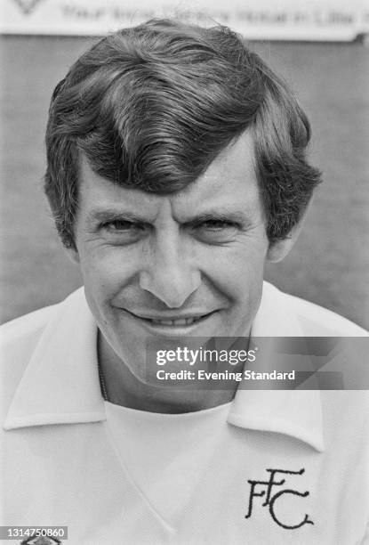 English footballer Alan Mullery of League Division Two team Fulham FC at the start of the 1973-74 football season, UK, 31st July 1974.