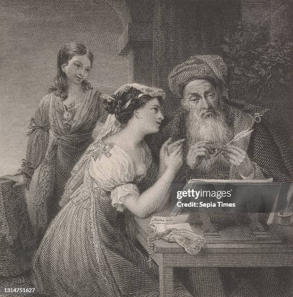 Il Biglietto D' Amore, A Contadina Dictating to one of the Scribes..., William Humphrys, 1794–1865, Irish, after unknown artist, , undated,...