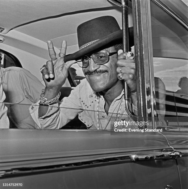 American singer, dancer and actor Sammy Davis Jr. , UK, 16th July 1974.