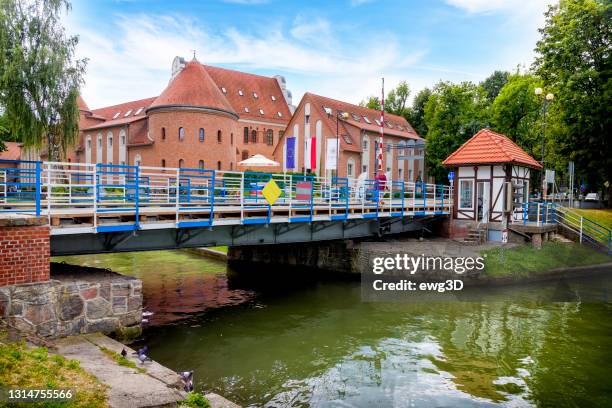 holidays in poland - historical attractions of gizycko - gizycko stock pictures, royalty-free photos & images