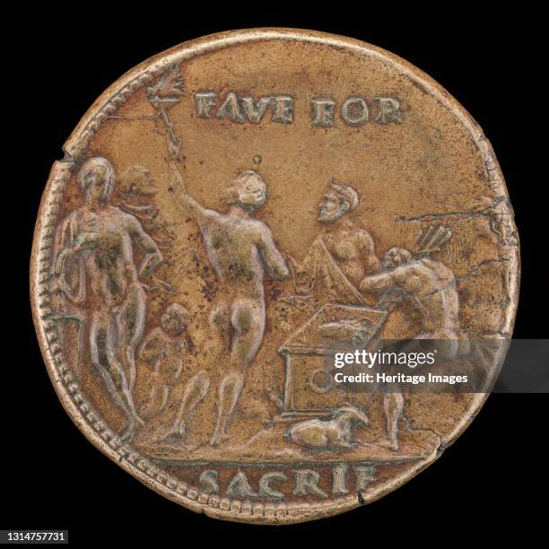 Sacrificial Scene [reverse], 1508. Artist Vittore Gambello.