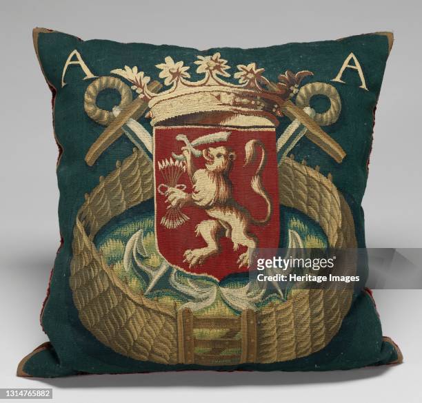 Tapestry-covered Cushion, c. 1675/1725. Artist Unknown.