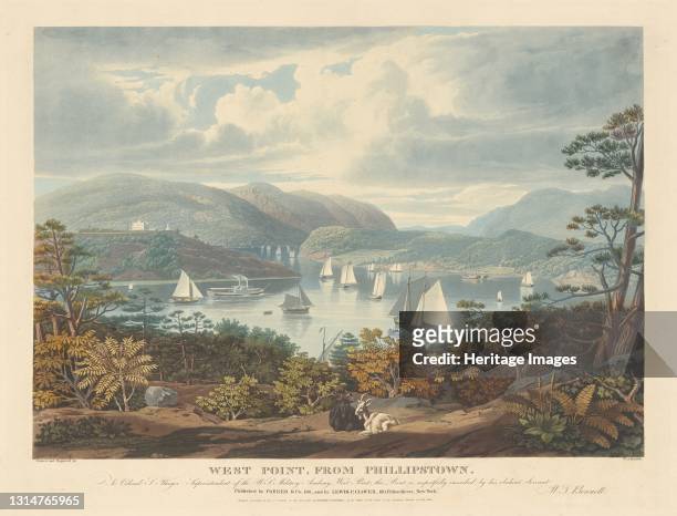 West Point, from Phillipstown, published 1831. Artist William James Bennett.