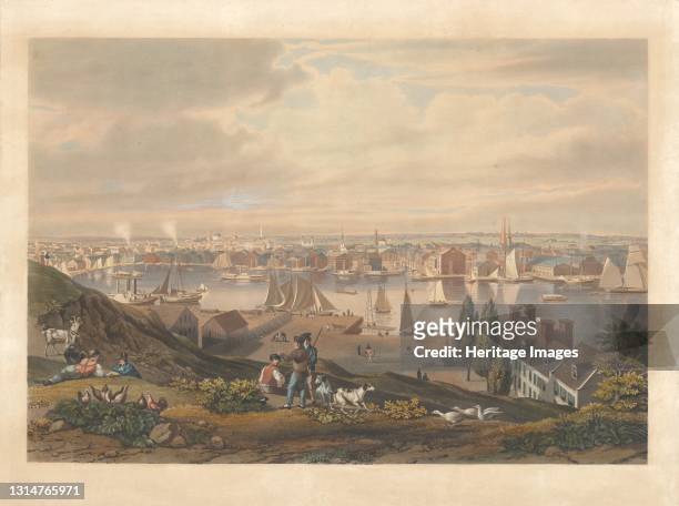 Baltimore from Federal Hill, published 1831. Artist William James Bennett.
