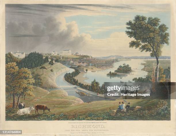 From the Hill above the Waterworks, published 1834. Artist William James Bennett.