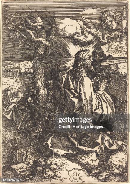 Christ on the Mount of Olives, 1515. Artist Albrecht Durer.
