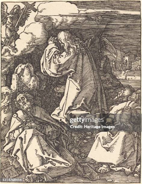 Christ on the Mount of Olives, probably c. 1509/1510. Artist Albrecht Durer.