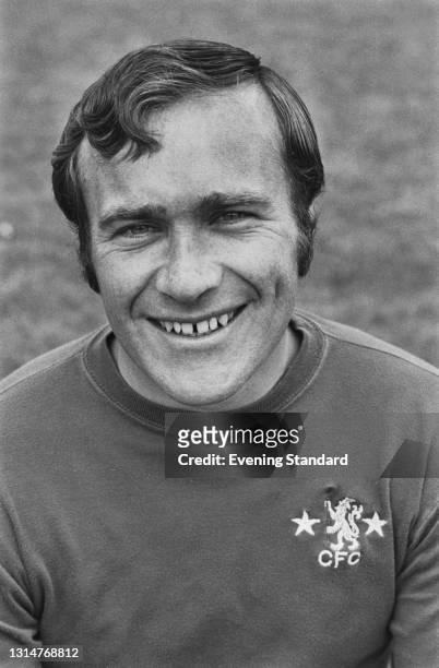 English footballer Ron Harris of League Division One team Chelsea FC, at the start of the 1974-75 football season, UK, 20th August 1974.