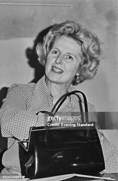 British Conservative politician Margaret Thatcher , the Shadow Secretary of State for the Environment, UK, 28th August 1974.