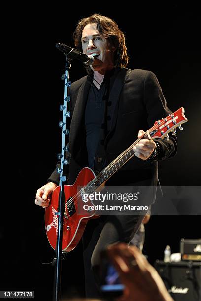 Rick Springfield performs at Mizner Park Amphitheatre on November 4, 2011 in Boca Raton, Florida.