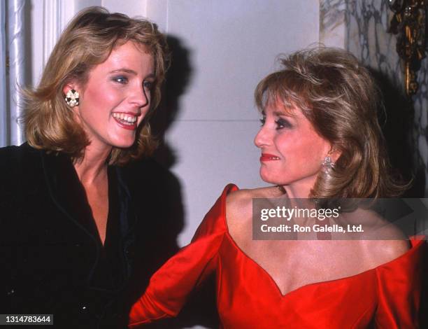 Deborah Norville and Barbara Walters attend the Second Annual Gourmet Gala to Benefit the March of Dimes Birth Defects Foundation at the Plaza Hotel...