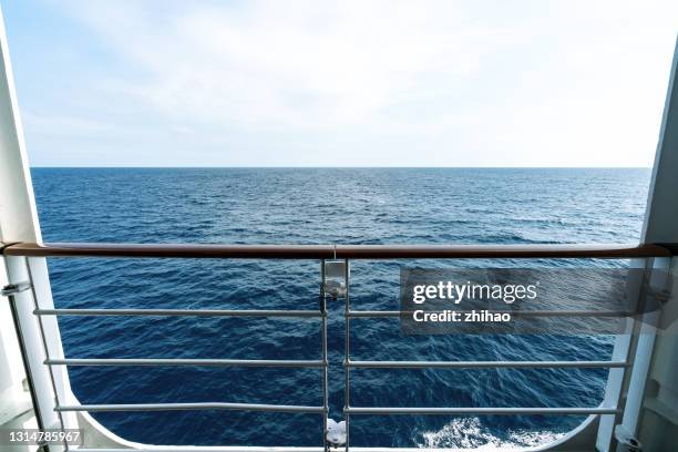 sea view from the ship's side - boat side view stock pictures, royalty-free photos & images