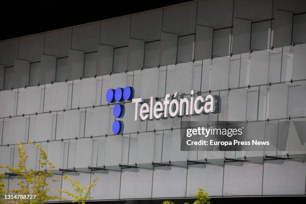 Telefonica's headquarters building, on 27 April 2021, in Madrid, Spain. Telefonica has changed its image for the first time in more than two decades...