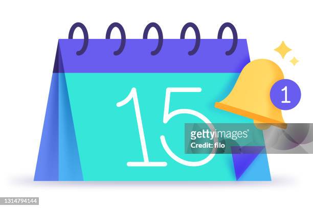 ilustraciones, imágenes clip art, dibujos animados e iconos de stock de organizador personal de calendar flip planner - hacer una reserva