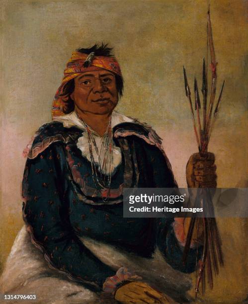 Ni-có-man, The Answer, Second Chief, 1830. Artist George Catlin.