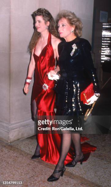 Diandra Douglas and Barbara Walters attend the Metropolitan Museum of Art Office of Film and Television Gala at the Metropolitan Museum of Art in New...