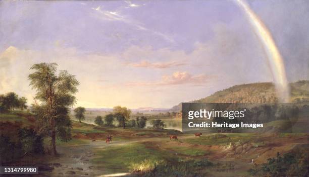 Landscape with Rainbow, 1859. Artist Robert Seldon Duncanson.