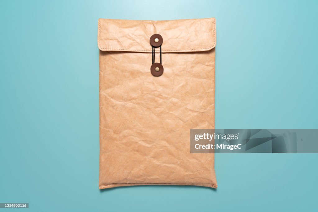 Manila Envelope Sealed with Buttons and String