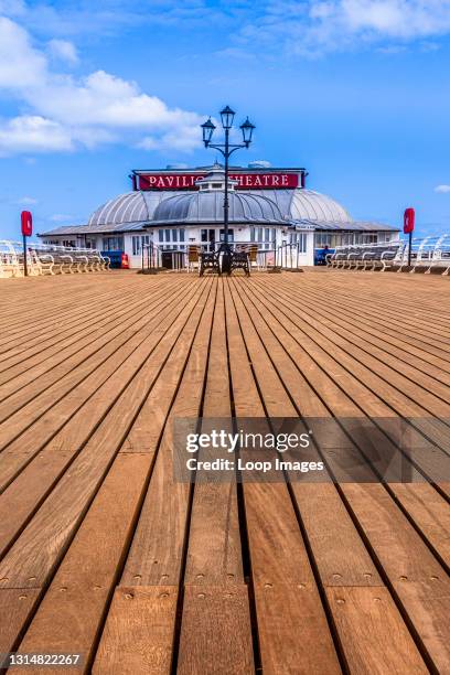 View along Cromer pier to the Pavilion theatre.