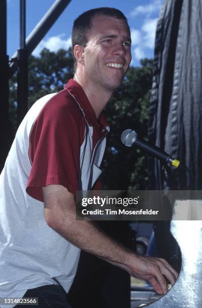 Ben Folds of Ben Folds Five performs during Lollapalooza at Winnebago County Fairgrounds on June 30, 1996 in Rockford, Illinois.