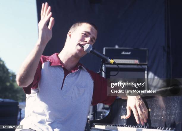 Ben Folds of Ben Folds Five performs during Lollapalooza at Winnebago County Fairgrounds on June 30, 1996 in Rockford, Illinois.