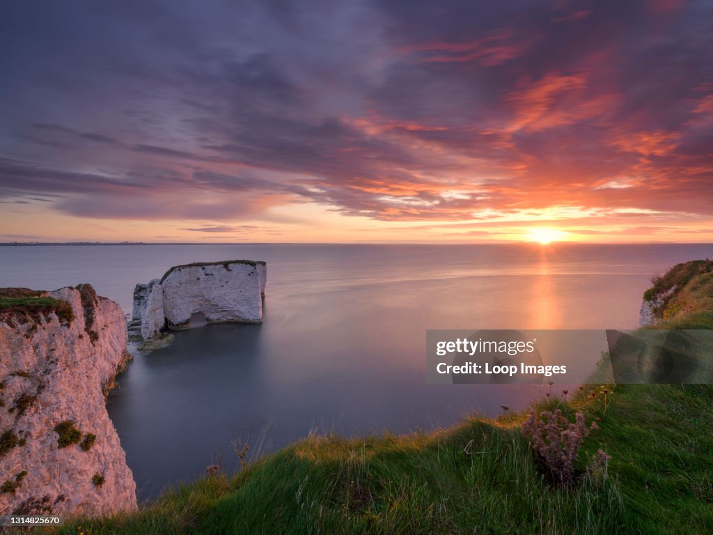 Sunrise at Old Harry Rocks