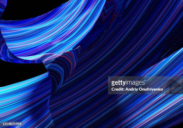 abstract flowing lines - blockchain energy stock pictures, royalty-free photos & images