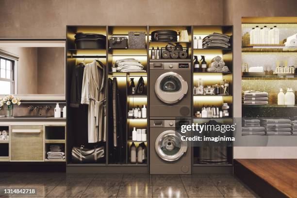 luxury laundry room - utility room stock pictures, royalty-free photos & images