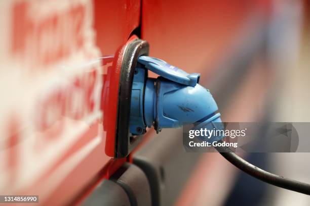 Fireman truck, first rescue. French Sapeurs Pompiers. France.