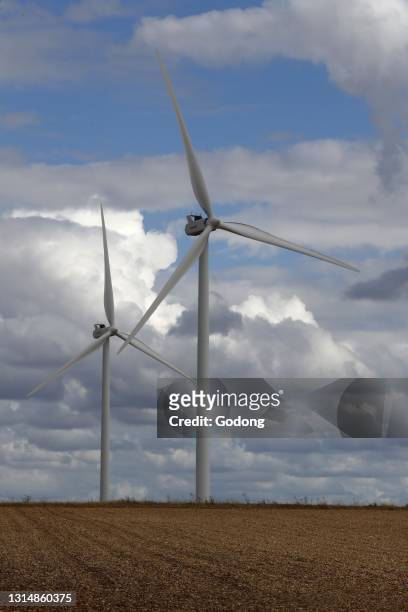 Wind power or wind energy is the use of wind to provide the mechanical power through wind turbines to turn electric generators. France.