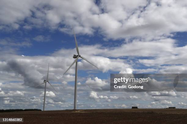 Wind power or wind energy is the use of wind to provide the mechanical power through wind turbines to turn electric generators. France.