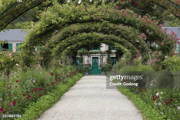 Claude Monet's house and garden in Giverny, France.