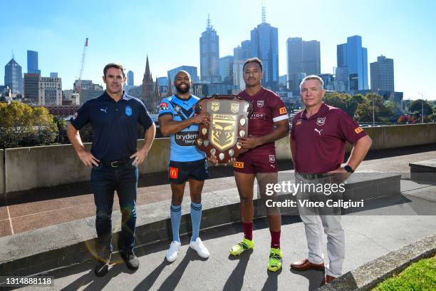 Brydens Lawyers NSW Blues Coach Brad Fittler, Brydens Lawyers NSW Blues Representative Josh Addo-Carr, Queensland Maroons Representative Felise...