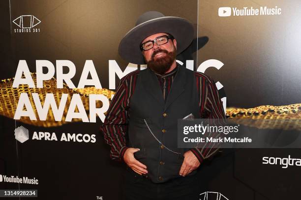 Andrew Farriss attends the 2021 APRA Music Awards on April 28, 2021 in Sydney, Australia.