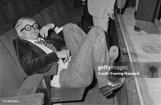 English painter David Hockney, UK, 3rd May 1971.