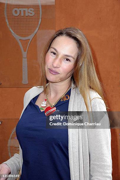 Vanessa Demouy attends the French Open at Roland Garros on May 31, 2011 in Paris, France.