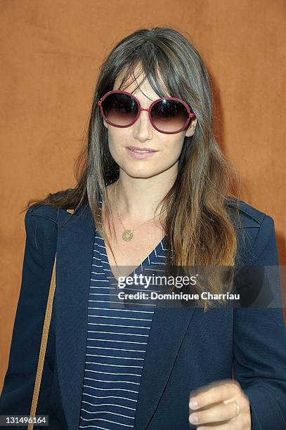 Marie Gillain attends the French Open at Roland Garros on May 31, 2011 in Paris, France.