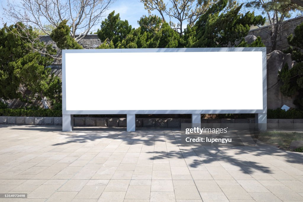 Blank billboard