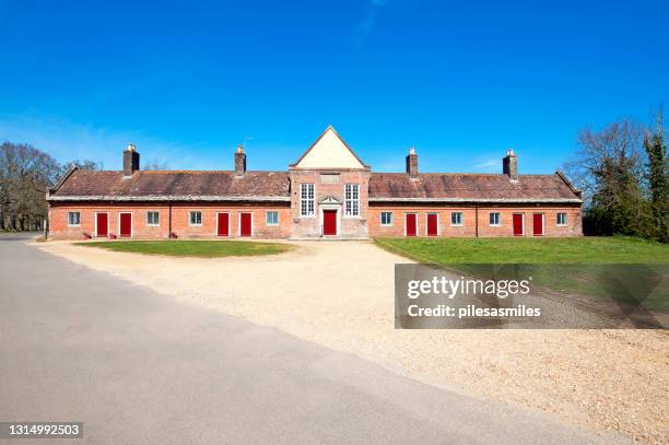 Old Victorian Schoolhouse English Countryside Architecture Dorset England High-Res Stock Photo