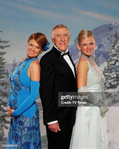 Strictly Come Dancing contestants Patsy Palmer and Zoe Ball with host Bruce Forsyth, circa 2005.