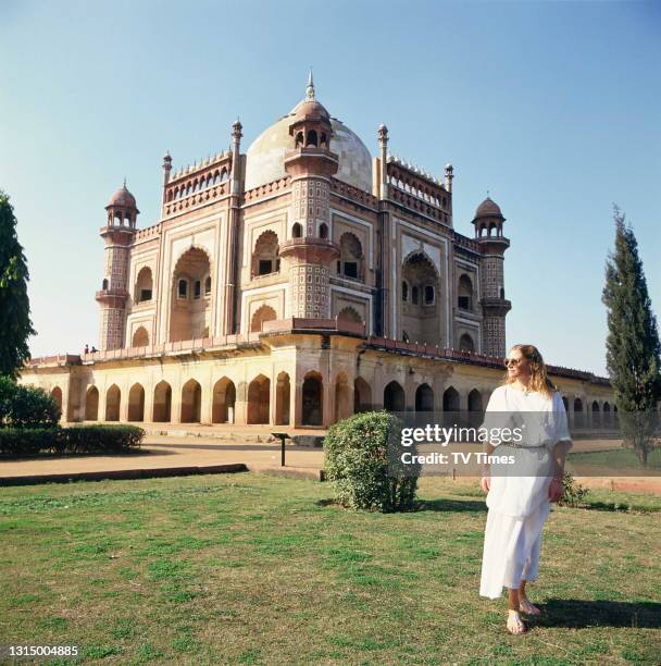 Actress Geraldine James, known for her role as Sarah Layton in historical drama series The Jewel In The Crown, photographed in India, circa 1984.