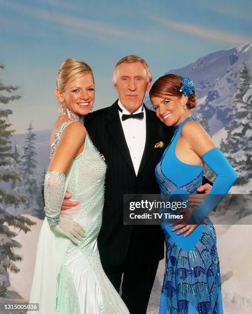 Strictly Come Dancing contestants Patsy Palmer and Zoe Ball with host Bruce Forsyth, circa 2005.