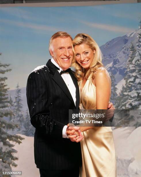 Strictly Come Dancing hosts Bruce Forsyth and Tess Daly, circa 2005.